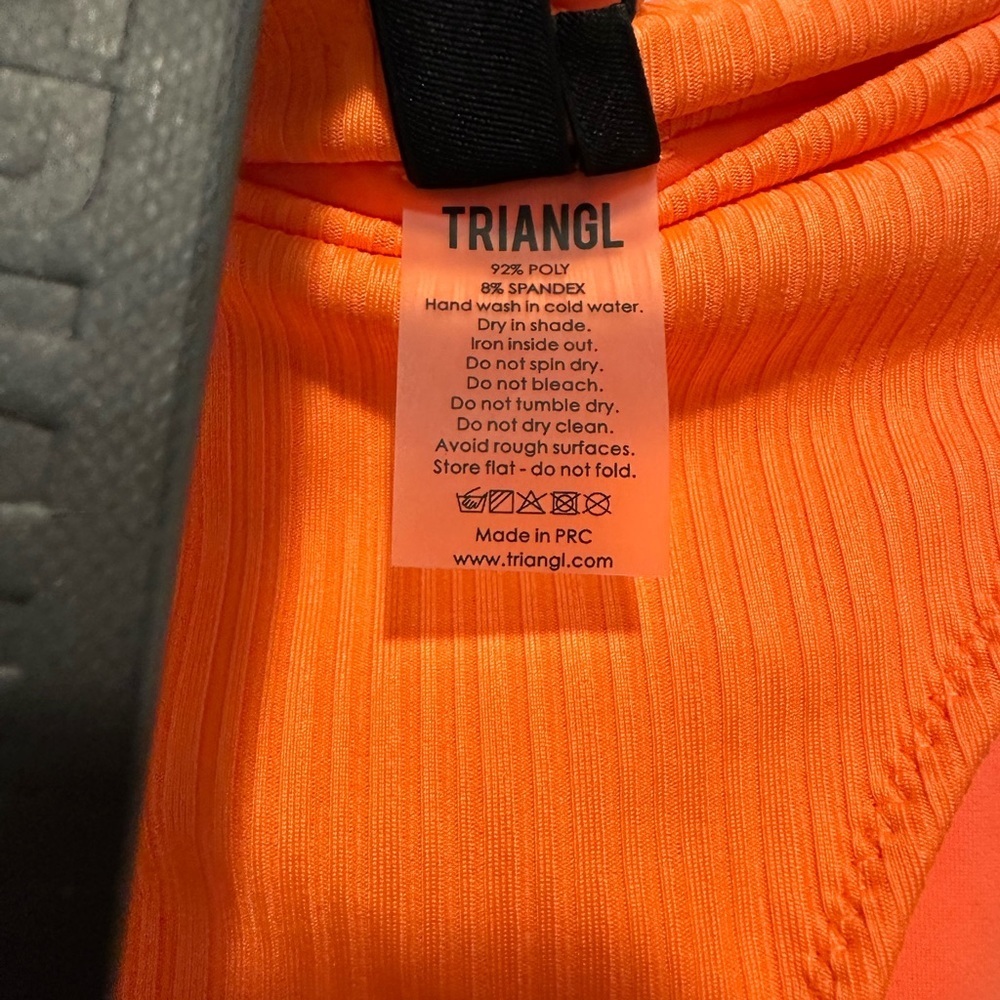 NWT Triangl Bikini Bottom Orange Size L - Picture 4 of 10